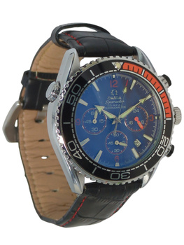 Zegarek męski na pasku OOMEGA Seamaster czarny