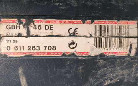 Młot udarowo-obrotowy SDS Max 1350 W 15 J BOSCH GBH 7-46 DE