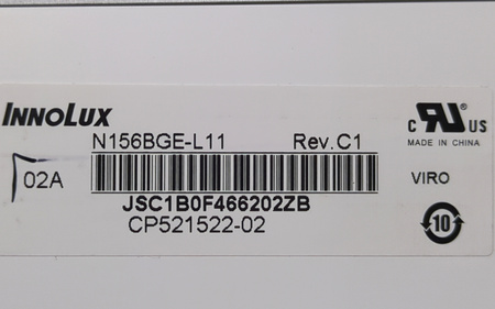 Matryca Innolux N156BGE-L11 Rev.C1 15.6" HD matowa 40pin