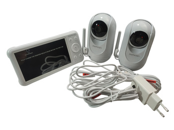 Niania elektroniczna 2 kamery 5" 1080p Split Screen 5000mAh Momcozy BM01