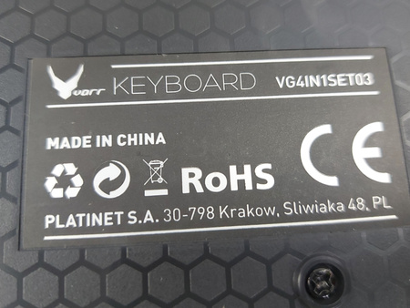 Zestaw Varr Set 03 Klawiatura + Słuchawki + Podkładka (VG4IN1SET03)