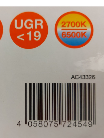 Plafon Lampa BIOLUX HCL PL 600 S 40W 4400lm TW ZB Ledvance