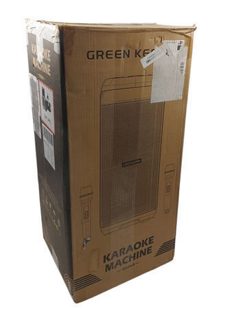 Karaoke GREEN KEEPER GKD60 400W 2 mikrofony Bluetooth LED TWS