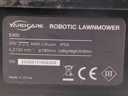Robot koszący Yardcare E400 ze sterowaniem za pomocą aplikacji