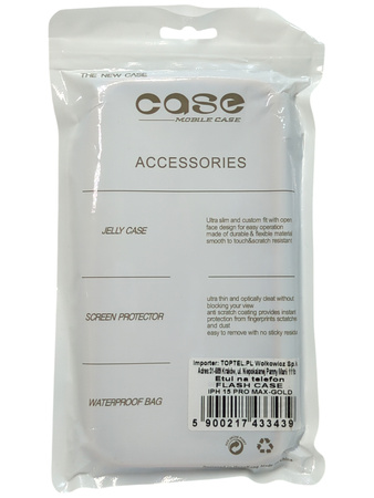 Etui Flash Case do iPhone 15 Pro Max Złote