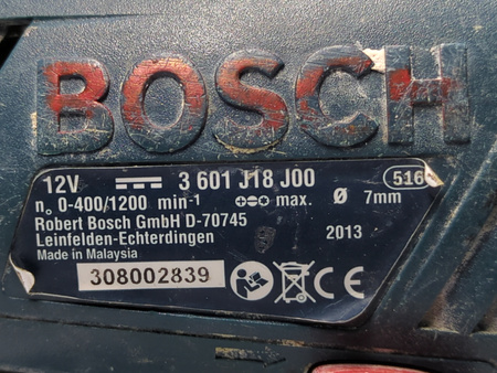 Wiertarko-wkrętarka akumulatorowa Bosch GSR 12-2 Professional 12V