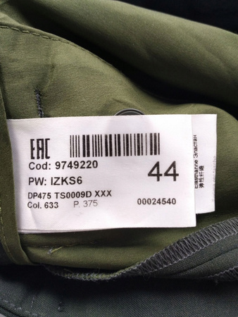 Spodnie damskie Garniturowe Zielone DONDUP ROZ.44