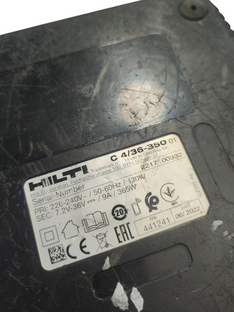 Ładowarka Hilti C 4/36-350 szybka do akumulatorów Li-Ion 12-36V