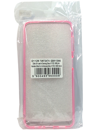 Etui Plecki do Samsung Galaxy A13 5G / A04S różowe brokatowe