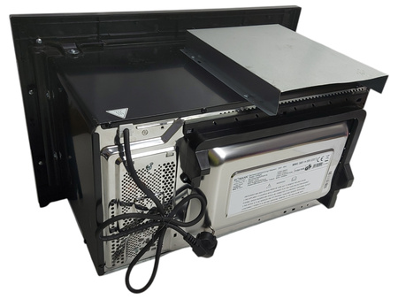 Kuchenka mikrofalowa do zabudowy Bomann MWG 3001 H EB inox grill