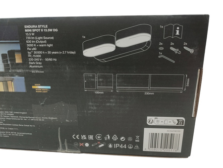 Lampa Elewacyjna LED Ścienna Kinkiet Ogrodowy Ruchomy 13W 3000K LEDVANCE