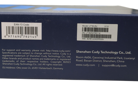 Router Cudy LT18 4G LTE Cat.18 AX1800 WiFi 6 1.2Gbps 2xSIM