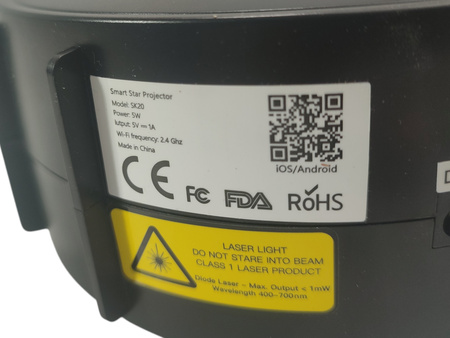 PROJEKTOR GWIAZD LAMPKA LED WIFI LAMPA NOCNA 3D RZUTNIK