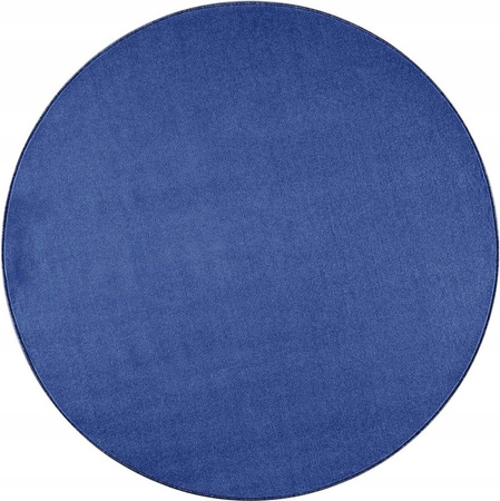 DYWAN NIEBIESKI JEDNOKOLOROWY NASTY 200 CM OKRĄGŁY