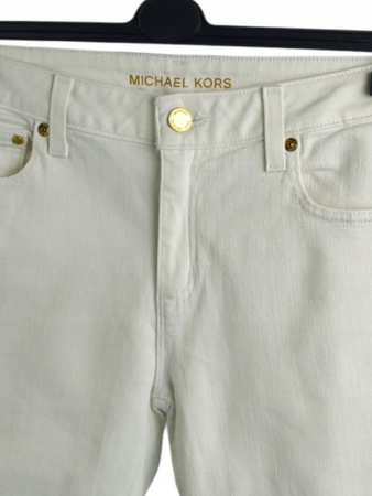Spodnie damskie Białe MICHAEL KORS Izzy Skinny ROZ.38