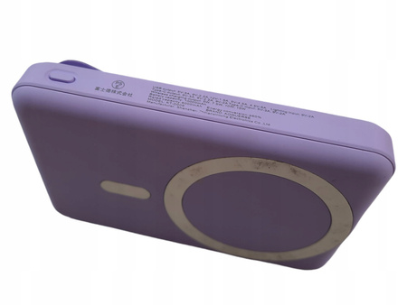 Powerbank 10 000 mAh składany magnetyczny AOGUERBE KT-D009 FIOLETOWY