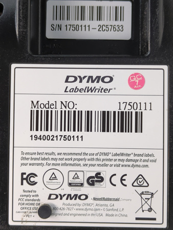 DYMO LabelWriter 1750111 drukarka etykiet termiczna 300 dpi USB do 60 mm
