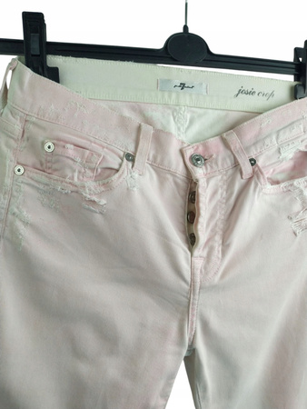 Spodnie damskie jeans Pudrowe 7 FOR ALL MANKIND ROZ.25