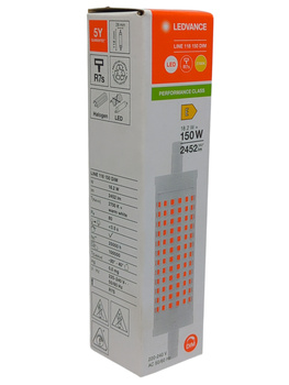 Żarnik LED Ledvance R7s LINE 118mm 18.2W 2452lm 2700K dim