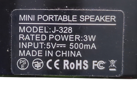 Mini radio Prunus J-328 FM AUX SD/TF dyktafon akumulator