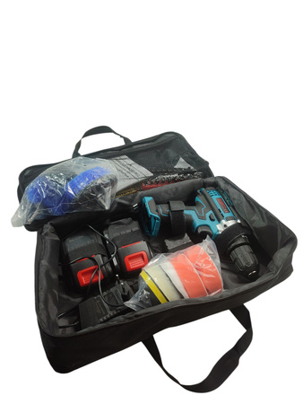 WIERTARKO WKRĘTARKA AKUMULATOROWA 21V 2X1200MAH LED 45NM 1500RPM WALIZKA