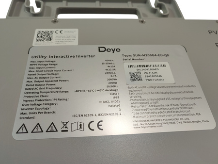 Mikroinwerter Deye 2000W SUN-M200G4-EU-Q0 Falownik
