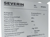 Lodówka Severin KB 8879 jednodrzwiowa 41,8 cm 45 litrów Czarna