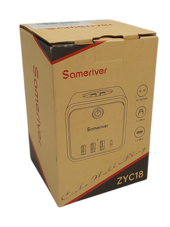 Listwa zasilająca Sameriver ZYC18 3x Schuko 16A | 3x USB-A 5V/2,4A | USB-C