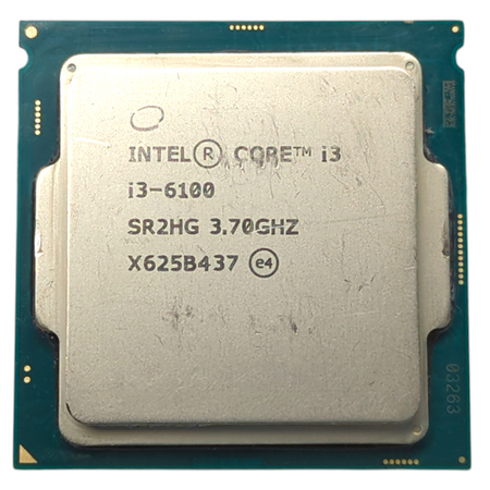 Procesor Intel Core i3-6100 3.7 GHz 2 rdzenie 4 wątki LGA 1151 51W