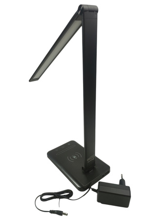 Lampka Biurkowa LED W13 24W Regulacja jasności 3000-5500K Czarna