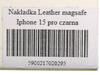 plecki Etui MagSafe Leather Case Iphone 15 Pro Czarny