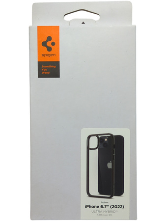 Etui plecki Spigen Ultra Hybrid iPhone 14 Plus 6,7" czarny matowy