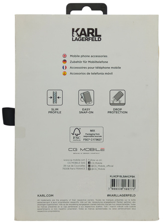 Etui Karl Lagerfeld Plecki do Apple iPhone 15 Pro czarne