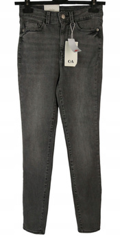 Spodnie jeans damskie C&A Rozmiar 34 Szare