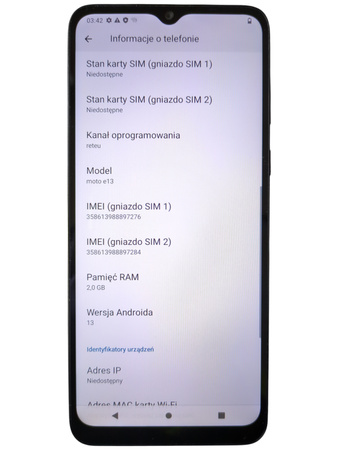 Smartfon Motorola Moto E13 2/64GB