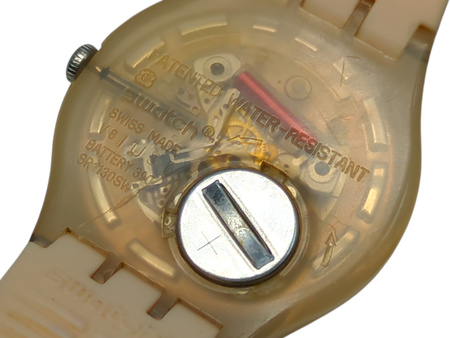 Zegarek damski Vintage na pasku Swatch New Gent Rose Rebel