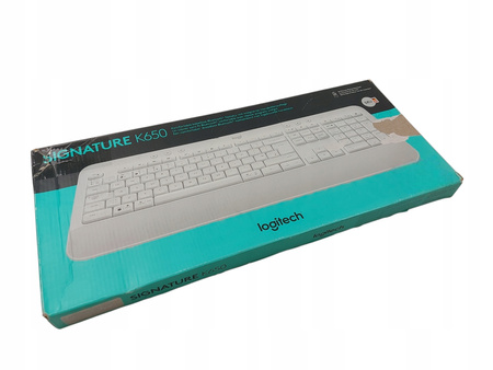 Klawiatura Logitech K650 Signature Biała Biurowa bezprzewodowa