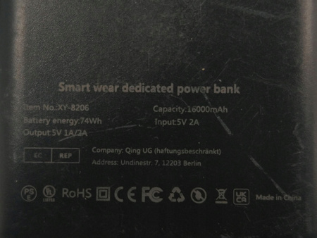 Powerbank XY-8206 16000mAh Czarny