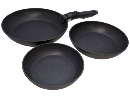 Komplet patelni z odpinaną rączką Smukee 240176-02 4 elementy