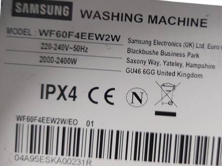 PRALKA SAMSUNG WF60F4EEW2W 6kg 1000obr/min EcoBubble A+++