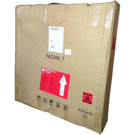 Brodzik półokrągły Aurlane Chrystal 90x90x15 cm biały akrylowy