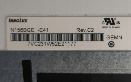 Matryca Innolux N156BGE-E41 15,6'' 1366x768 HD Błyszcząca