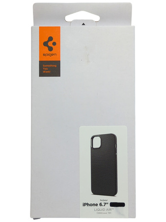 ETUI DO IPHONE 15 PLUS SPIGEN LIQUID AIR CZARNY MATOWY