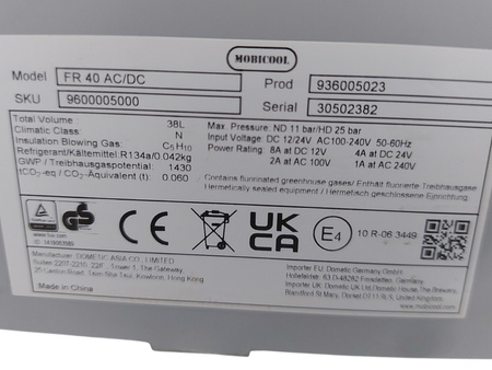 Lodówka turystyczna MOBICOOL FR40 38 l A+ 12/24V/230V KOMPRESOROWA LODÓWKA