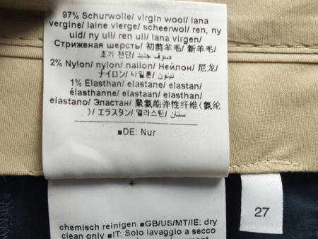 SPODNIE DAMSKIE GARNITUROWE GRANATOWE CLOSED ROZ.27