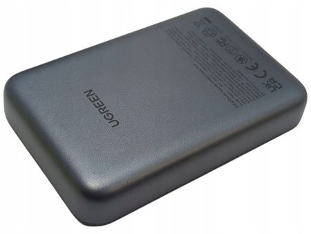 Powerbank magnetyczny 10000mAh Ugreen PB561, USB-C, 15W Czarny