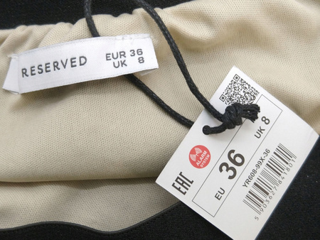 SPÓDNICA RESERVED ROZMIAR 36 CZARNA