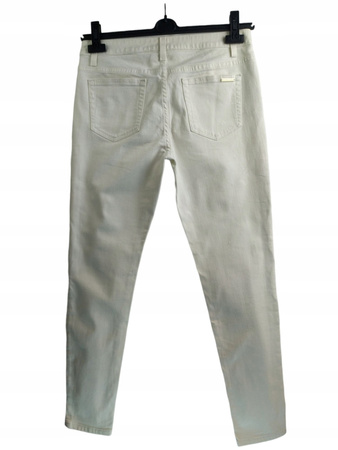Spodnie damskie Białe MICHAEL KORS Izzy Skinny ROZ.38