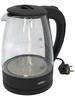 Czajnik elektryczny Hoffen AK-0347 2200 W 1,8 l czarny szklany LED