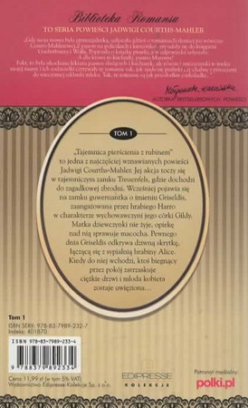 Tajemnica pierścienia z rubinem Jadwiga Courths-Mahler